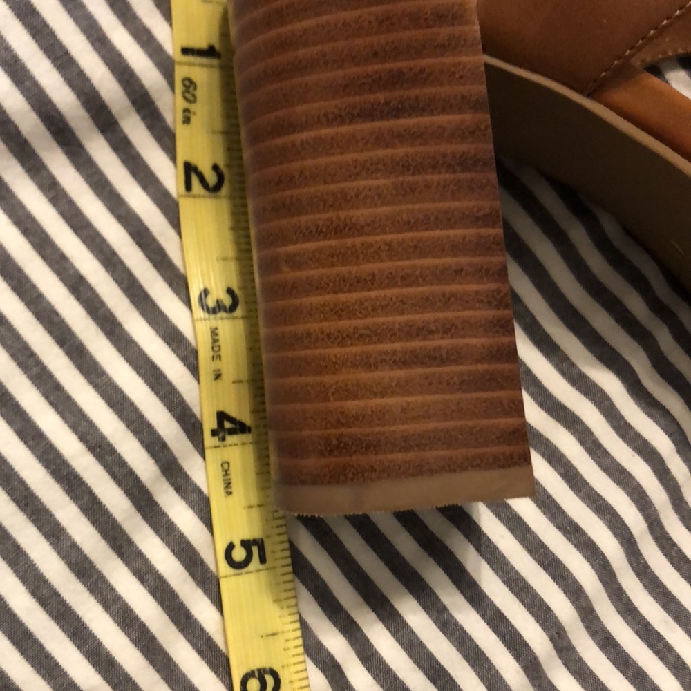 Anthropologie brown chunky heels - Picture 8 of 8